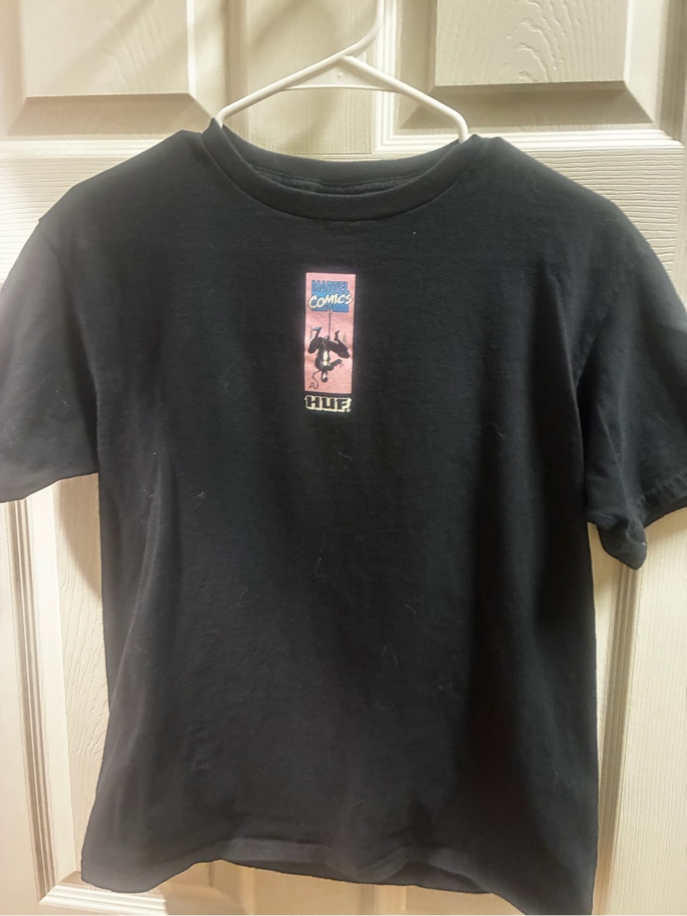 HUF Black Marvel Spider-Man Tee
